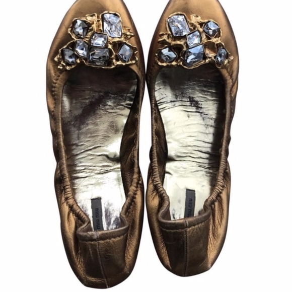 jeweled ballet flats